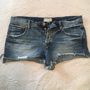 Free People Jean Shorts